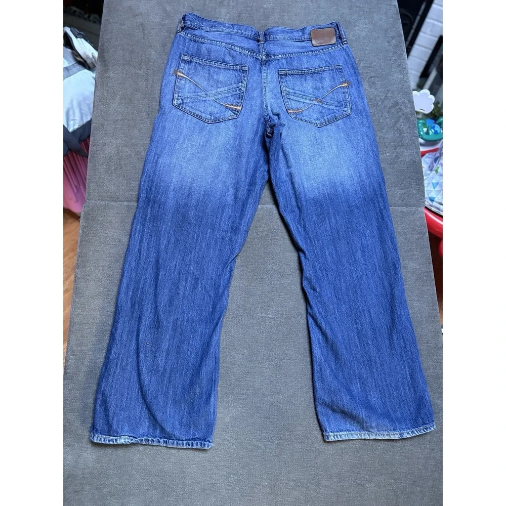Ecko Unltd Mens Jeans 32x32 Standard Fit Blue Straight Baggy Y2K Hip Hop Denim